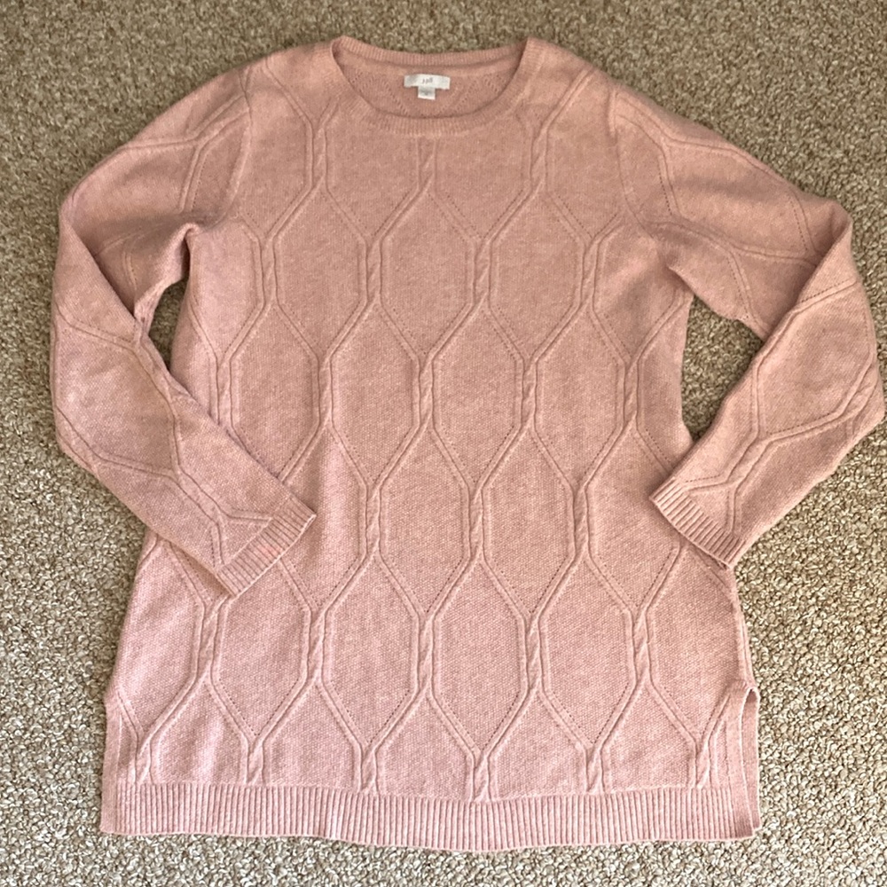💗 heather pink JJill long sweater